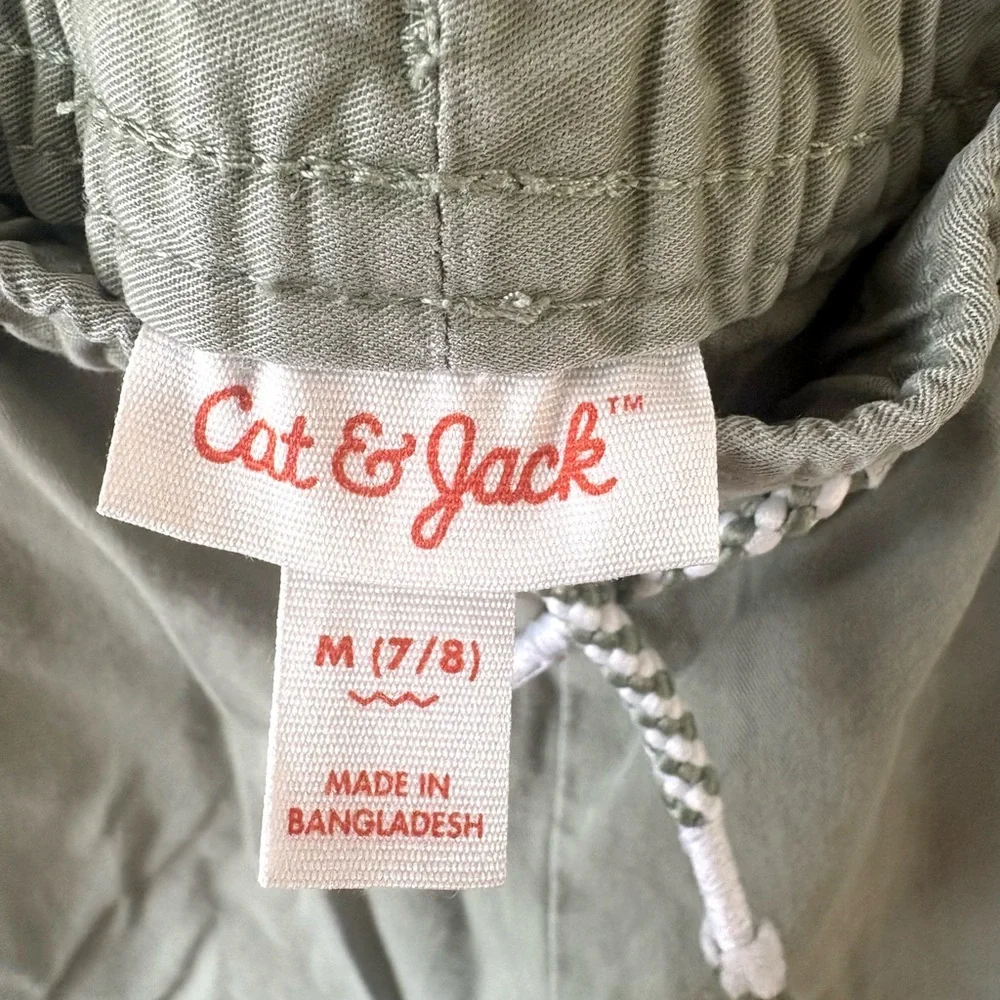 Cat & Jack Olive Green Pull-On Shorts – Kids M (7/8)